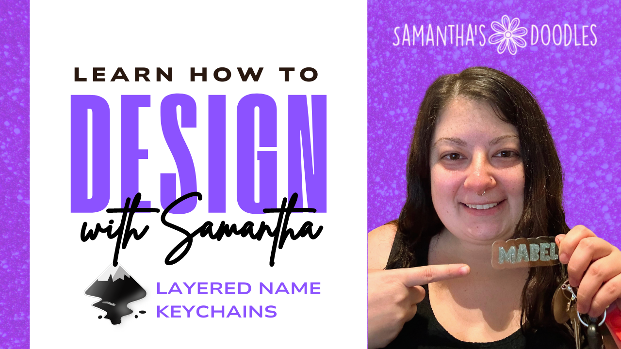 Learn how to design SVG files to make double layered keychains on your ...